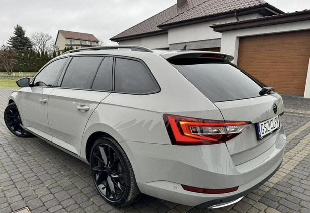 Skoda Superb cena 94900 przebieg: 206000, rok produkcji 2018 z Jeziorany małe 596